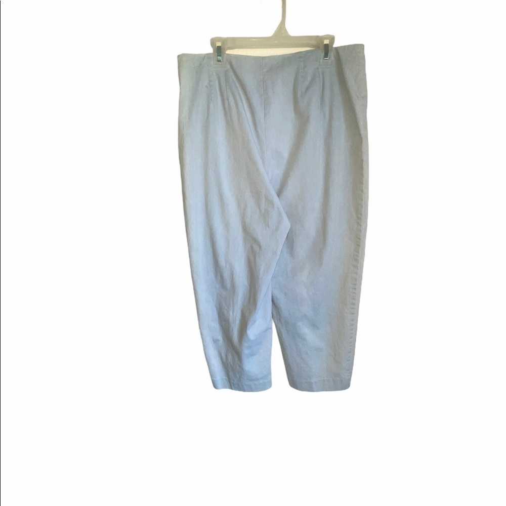 Talbots Petites Chambray Capri Pants Size 12 - Picture 7 of 11